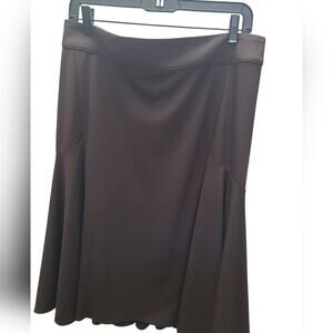 Michael Kors Chic Brown Flared Skirt size 8